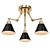 Antique Brass LED Ceiling Light 3D model small image 1