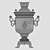 Copper Electric Samovar 3D model small image 4