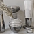 Platinum Antithesis Vases 3D model small image 13