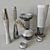 Platinum Antithesis Vases 3D model small image 14