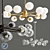 Elegant Arteriors Karrington Chandelier 3D model small image 1