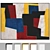 Elegant Symphony Wooden Framed Art 3D model small image 1