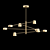 Elegant Asymmetric LED Chandelier 3D model small image 2
