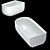 FEBE 1500: Luxurious Ceramic Bathtub 3D model small image 4