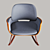 Elegant Martha Chair by Lazzeroni 3D model small image 2