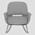 Elegant Martha Chair by Lazzeroni 3D model small image 9