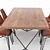 Modern 63" Dining Table: Elegant and Stylish 3D model small image 3