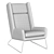 Hicks Modern Armchair: Sleek & Stylish 3D model small image 4