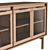 Modern JP Line 6.0 Glass Media Console 3D model small image 2