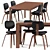 Modern Thompson Chair Set: Stylish Seating Solution 3D model small image 1