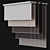 Customizable Roller Blinds - Adjust Sizes & Fabric Texture 3D model small image 2