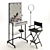 Custom Makeup Artist Table 3D model small image 9