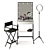 Custom Makeup Artist Table 3D model small image 11
