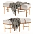 Ready-to-Render Safari Bench 3D model small image 2