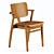 Scandinavian Domus Chair: Vintage Birch 3D model small image 2