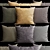 Elegant Texture Decorative Pillows 3D model small image 1