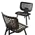Elegant Aerial Lounge Chair 3D model small image 2