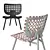 Elegant Aerial Lounge Chair 3D model small image 7