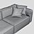 Fogia Supersoft: Luxurious 2-Seater Sofa 3D model small image 4