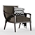 Elegant Caracole Chair with Curvaceous Design 3D model small image 1