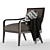 Elegant Caracole Chair with Curvaceous Design 3D model small image 2