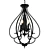 Bronze Foyer Chandelier  Dunnell 18 3D model small image 1