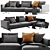 Sleek and Stylish Molteni & C Octave Chaise 3D model small image 5