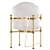 Sculptural Brass Adams Lamp 3D model small image 3