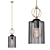 Smoke Glass Cylinder Pendant 3D model small image 1