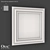 Elegant Wall Frame - W121 3D model small image 1