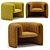 Sancal Remnant Armchair: Sleek and Chic 3D model small image 1