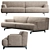 Modern Club 55 Sofa: 250x103x77 cm 3D model small image 1