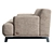 Modern Club 55 Sofa: 250x103x77 cm 3D model small image 2