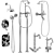 GiuliniG Praga Set 3: Stylish Bathroom Fixtures 3D model small image 2