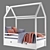 Dream-Box White Divan: Stylish Children's Bed 3D model small image 4