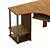 Elegant Computer Desk c237 3D model small image 3