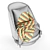 Sleek Spin Caracole Chair 3D model small image 1