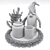 Holiday Gnome Ornament Set 3D model small image 5
