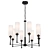 Elegant Gold Pendant Light 3D model small image 1