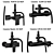 Luxury Cezares Shower Set 3D model small image 4