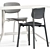 Sleek Seating and Stylish Table 3D model small image 3
