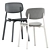 Sleek Seating and Stylish Table 3D model small image 4