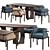 Stylish Stefan & Taylor Dining 3D model small image 1