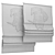 Playful Roman Blind for Kids' Room 3D model small image 3