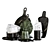 Elegant Kitchen Decor Set 3D model small image 2