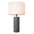 Sahara Gray Table Lamp 3D model small image 1