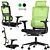 Mesh Net Office Chair 3D model small image 1