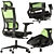 Mesh Net Office Chair 3D model small image 2