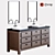 Bathroom Bliss: Toilet Cabinet 3D model small image 1