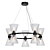 Black Glass Horn Light 3D model small image 1